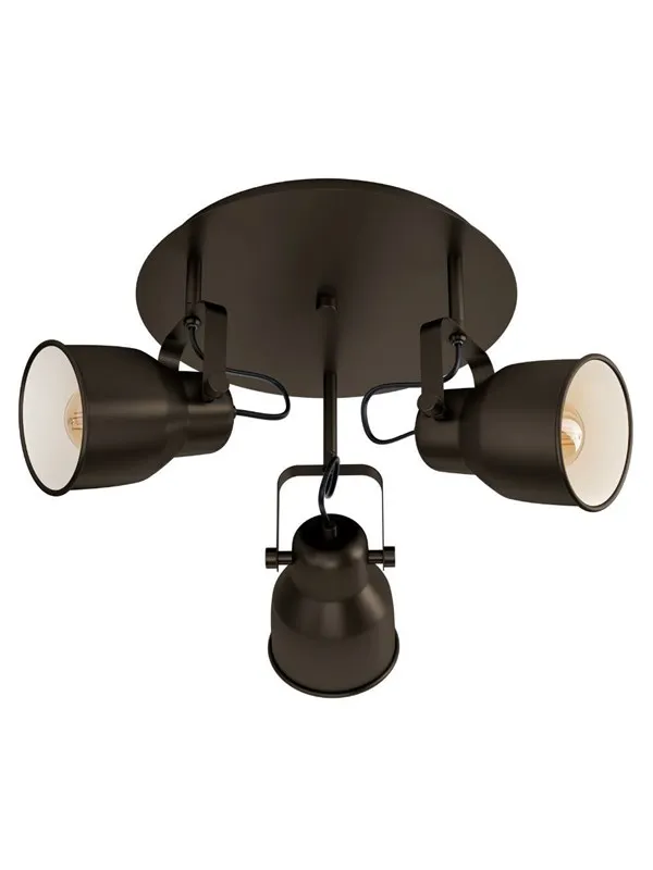 EGLO MITCHLEY SPOT RONDEL 3XE27 Ø500 SVART