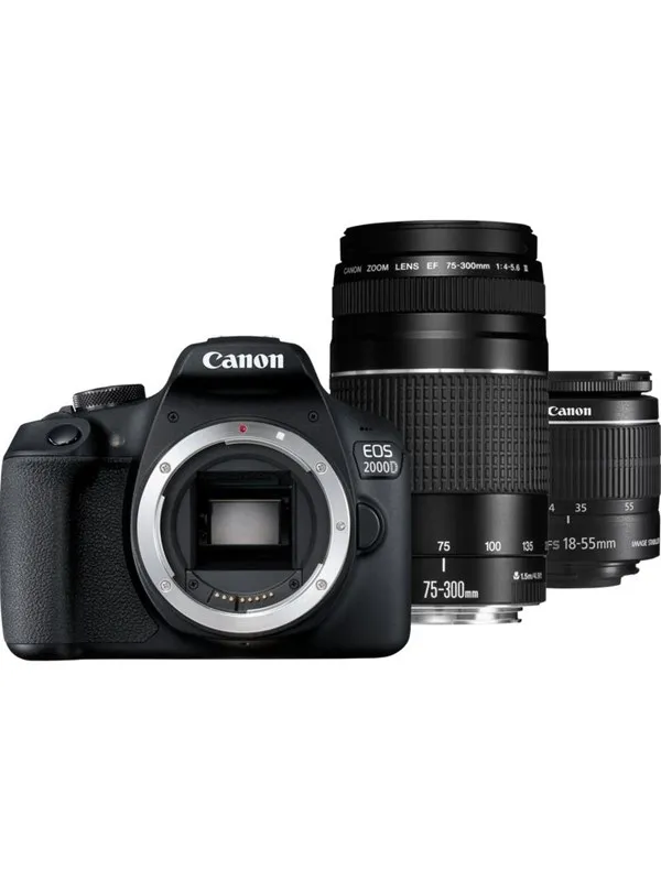 Canon EOS 2000D 18-55mm IS II + EF 75-300mm III