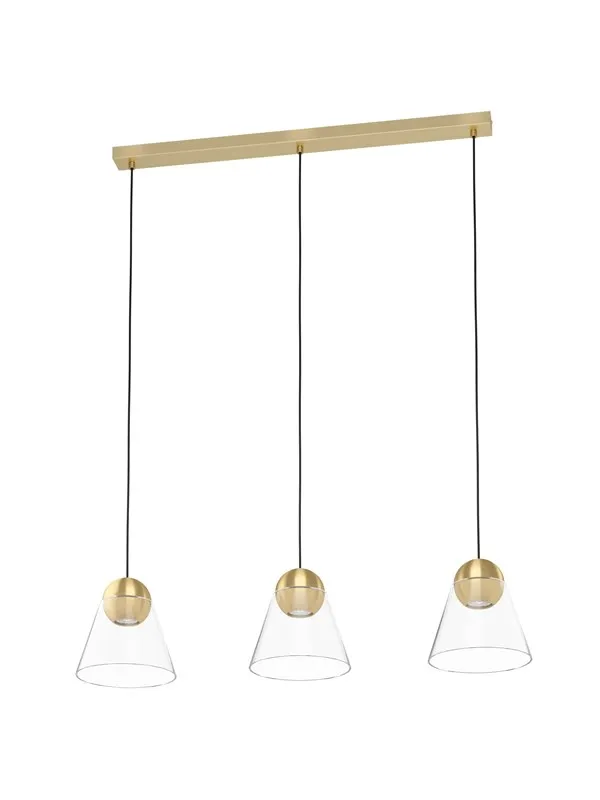EGLO CERASELLA long table pendant brushed brass