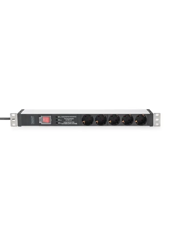 DIGITUS 5-Port - 1U - Aluminum PDU