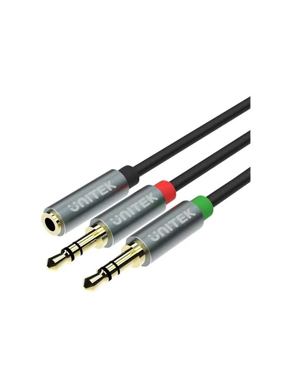 Unitek Y-C957ABK - audio adaptor - 20 cm