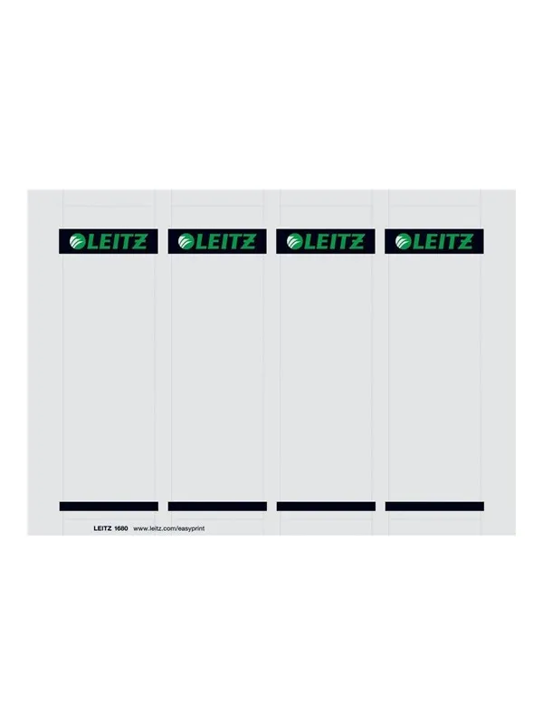 Leitz - lever arch label - grey (pack of 100)