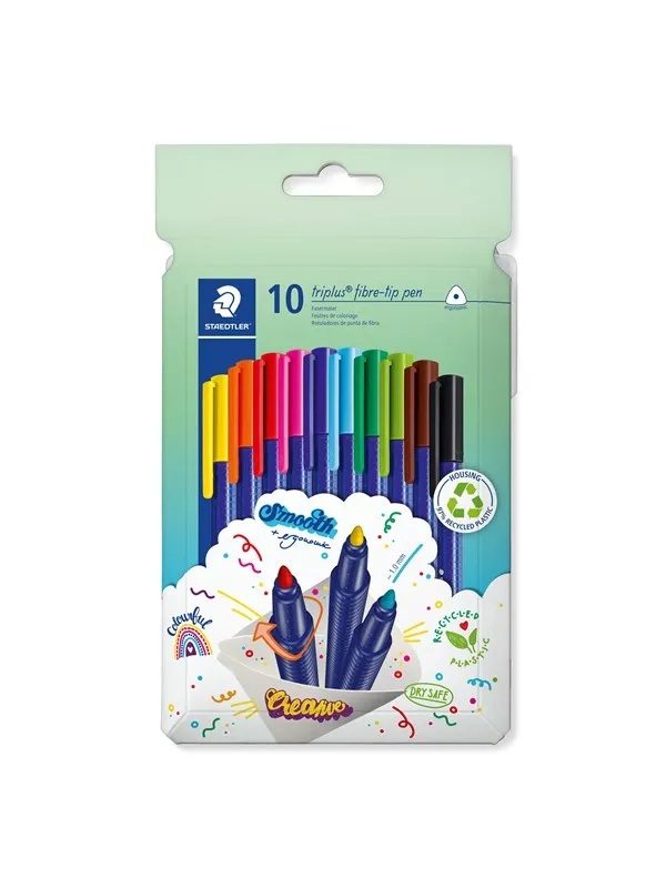 Staedtler Fibre-tip pen triplus col rPP 10pcs