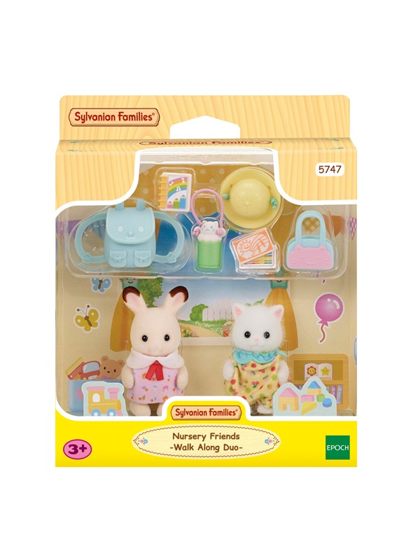 Sylvanian Families Venner i barnehagen -Walk Along Duo