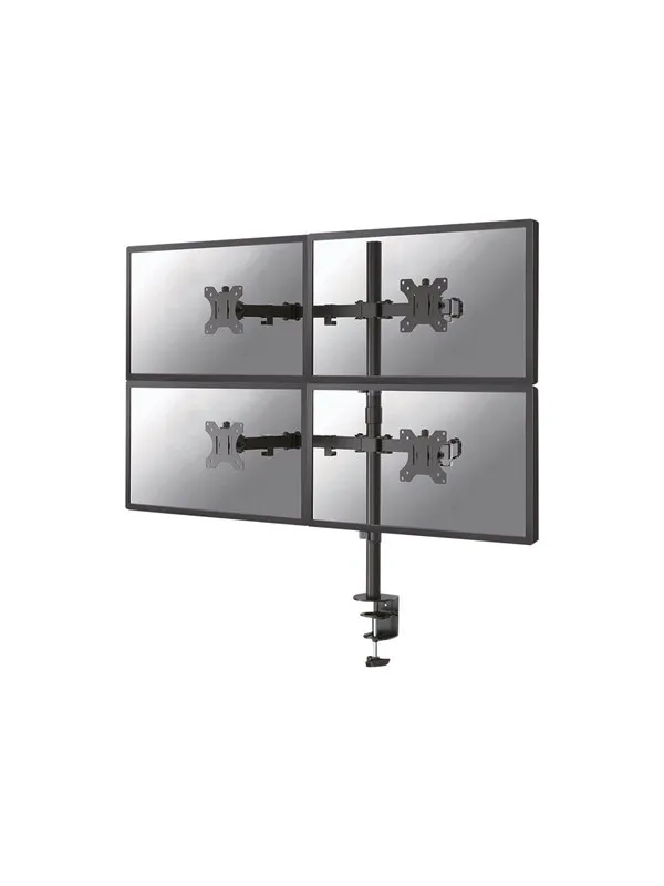 Neomounts FPMA-D550D4 mounting kit - full-motion - for 4 flat panels - black
