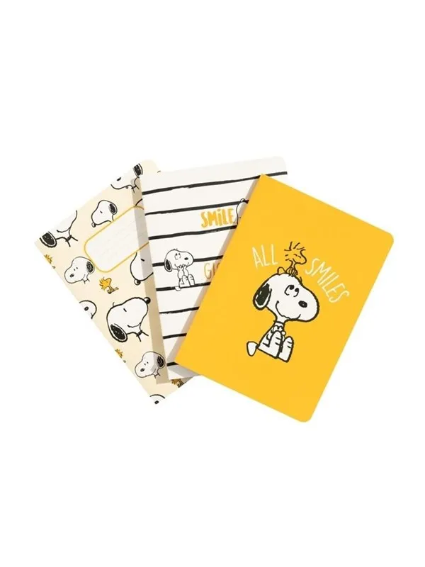Snoopy - Set of A6 notebooks from the Lazy Days collection - 3 pieces