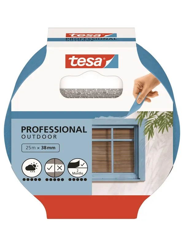 tesa Masking Tape Professional Outdoor 25m x 38mm Blue