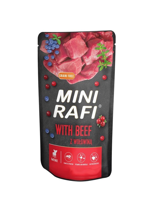 RAFI - Dogfood MINI w/ Beef 150g (61031) Wet food