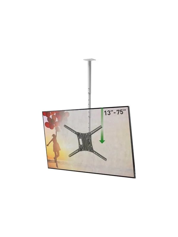 Barkan 4500L mounting kit - full-motion - for TV - long - black and white - Max 43 kg - recommended for 13"-75"