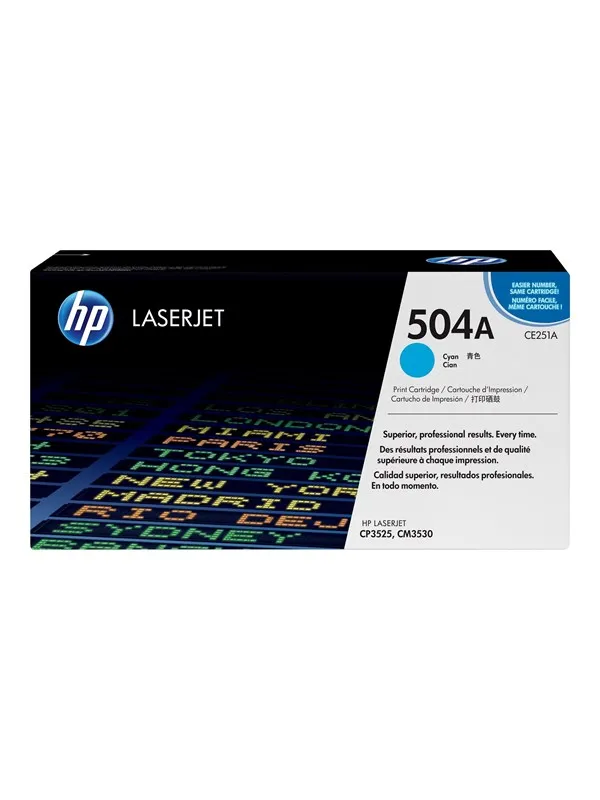 HP 504A / CE251A Cyan Toner - Laser toner Cyan
