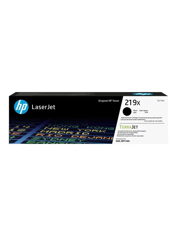 HP 219X / W2190X High Capacity Black Toner