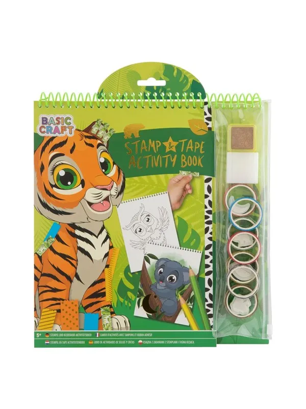 Grafix Stamp and Tape Activity Book - Tiger