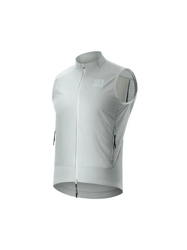 Rockbros YDMJ003 Spring/Autumn Windproof Vest Size S - White/Gray