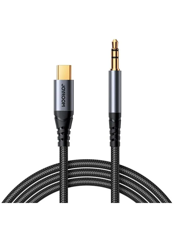 Joyroom Audio Transfer Series SY-A07 Mini Jack 3.5mm/USB-C Cable 1.2m - Black