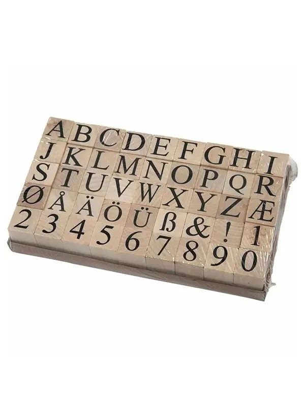 Creativ Company Wooden Stamp Set 45pcs.