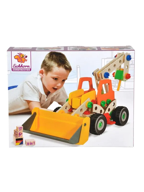 Eichhorn Constructor Work Vehicles 6in1 140pcs.