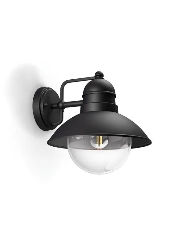 Philips Hoverfly utendørs vegglampe, sort
