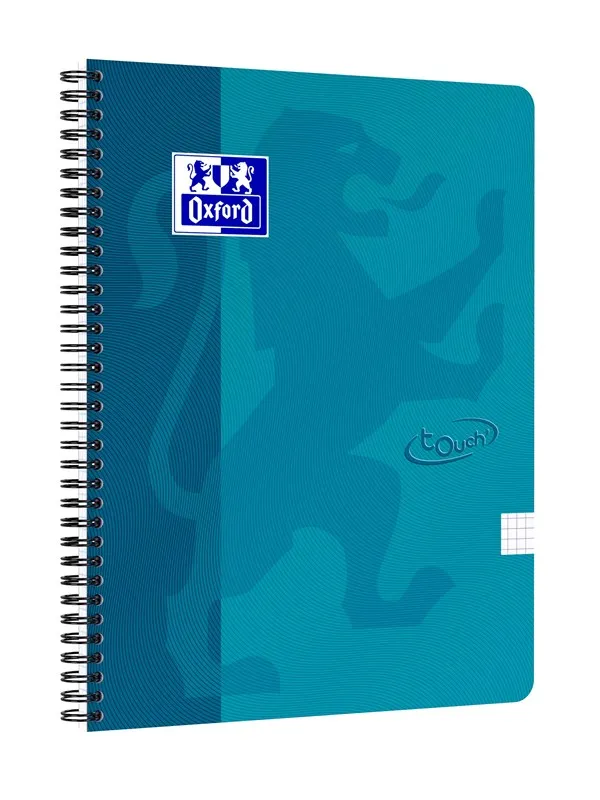 Oxford Touch Notebook A4 squared 5 mm soft touch cover twin-wire 140 pages