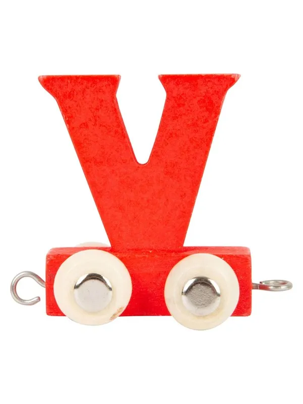 Small Foot - Wooden Letter Train Color - V