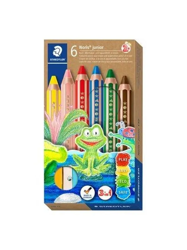 Staedtler Noris® junior 140 6 coloured pencils assorted colours