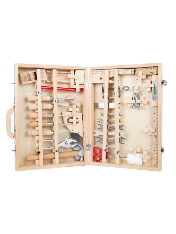 Small Foot - Wooden Tool Box Deluxe with Tools.