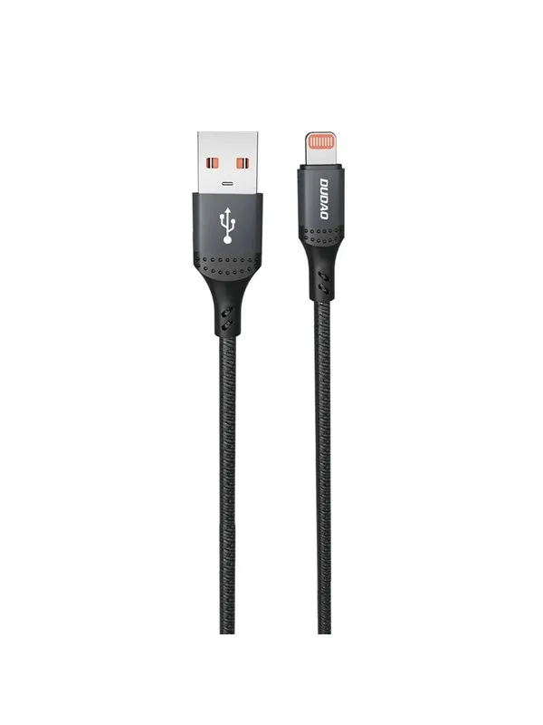 Dudao 3A 30W L3SL USB-A - Lightning Cable Braided 1.2m - Black