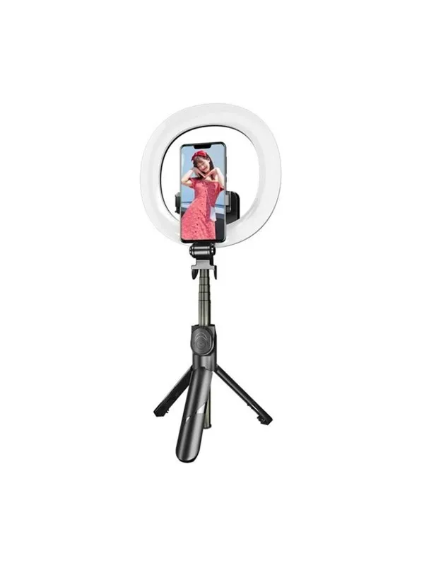 Puluz Selfie stick/ tripod with LED light ring