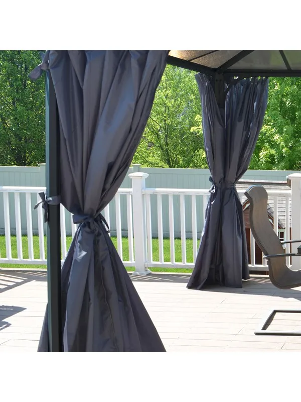 Canopia Curtain set for Palram - Palermo 3000/3600 Milano 3000 & Martinique 3600 garden gazebo