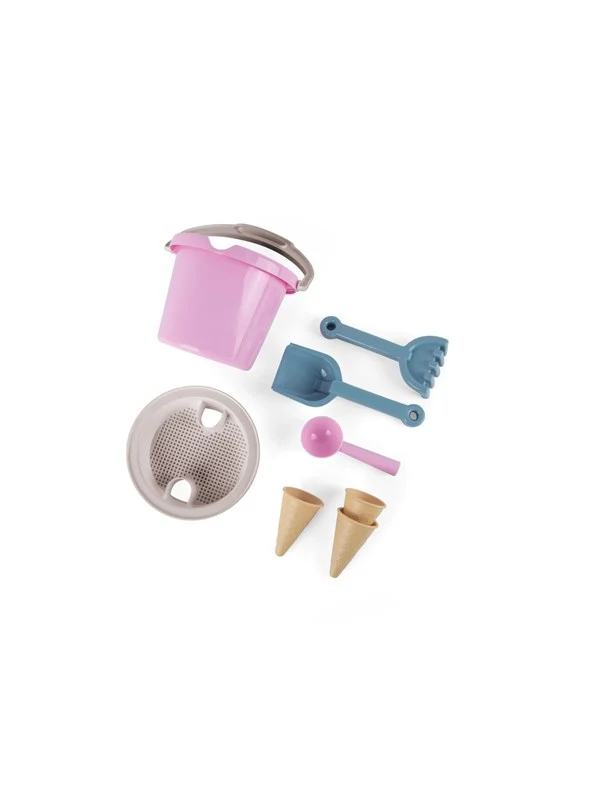 Dantoy Thorbjorn Bucket set w. Ice cream cones - Pink