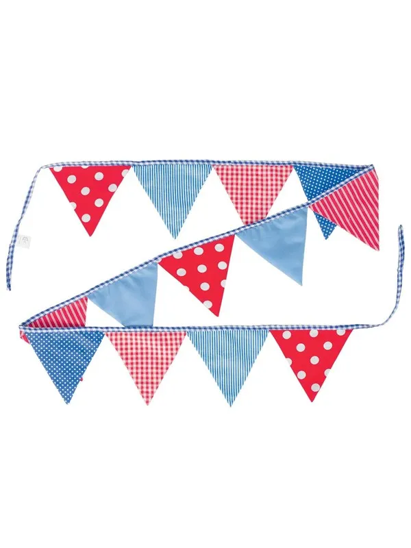 Goki Cotton Bunting Blue/Red