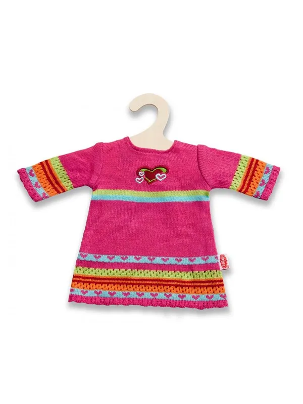 Heless Knitted Doll Dress Hearty 35-45 cm