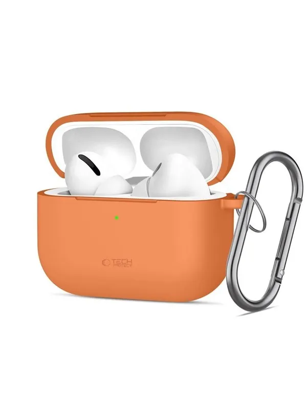 Tech-Protect  Silicone Hook Case for AirPods Pro - Orange