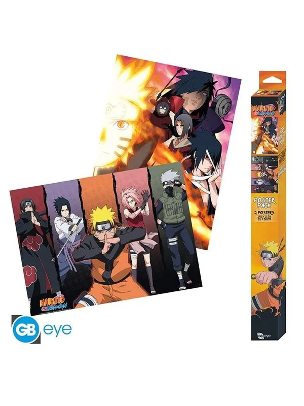 ABYstyle - NARUTO SHIPPUDEN Set 2 Chibi Posters Groups (52x38cm) - Plakat