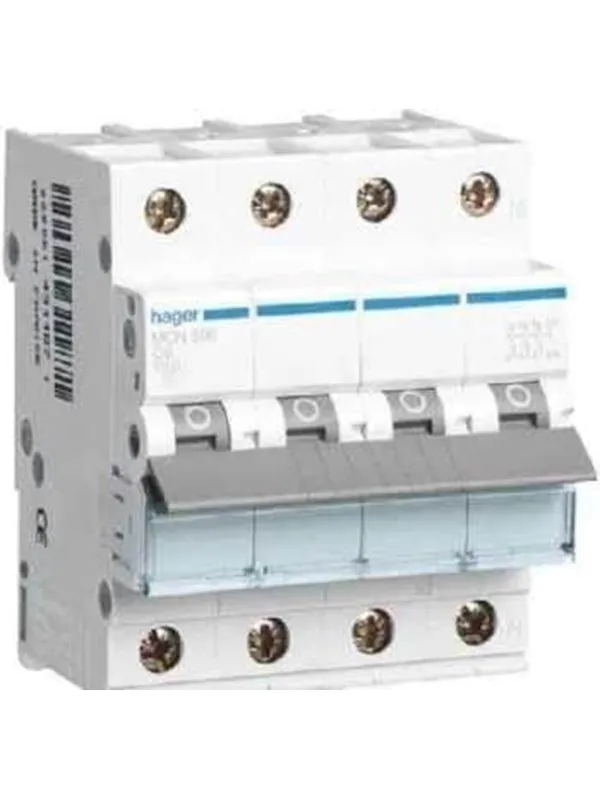 Hager Miniature circuit breaker mcb 3p+n 6ka c-16a
