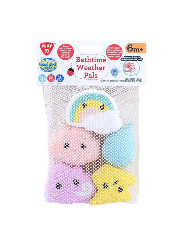 PLAY Bath Toys Weather Influences in Net 5pcs.