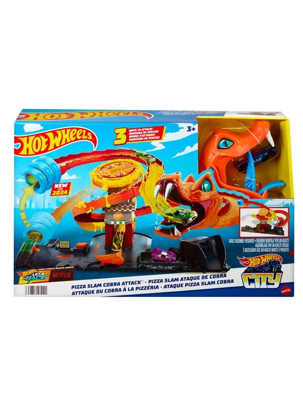 Hot Wheels City Pizza Slam Cobra Attack Playset