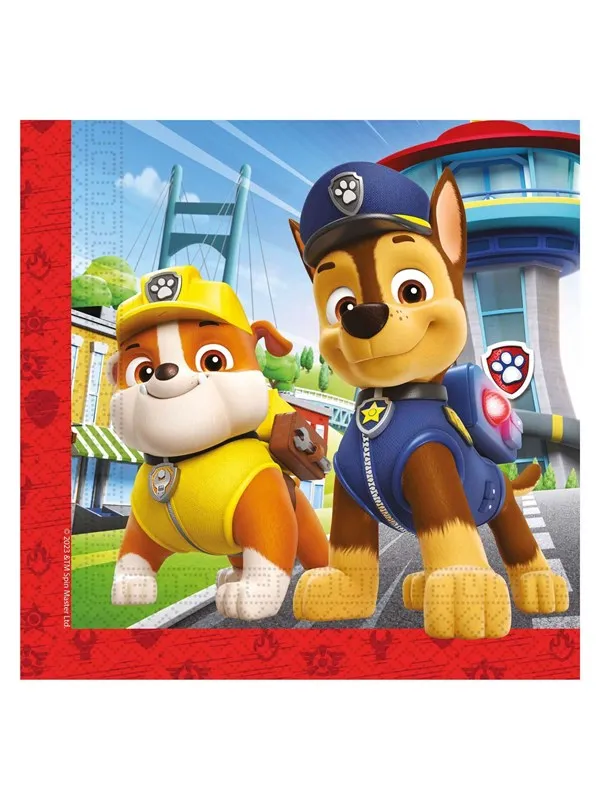 Globos - Paper Napkins FSC PAW Patrol Rescue Heroes 20 pcs