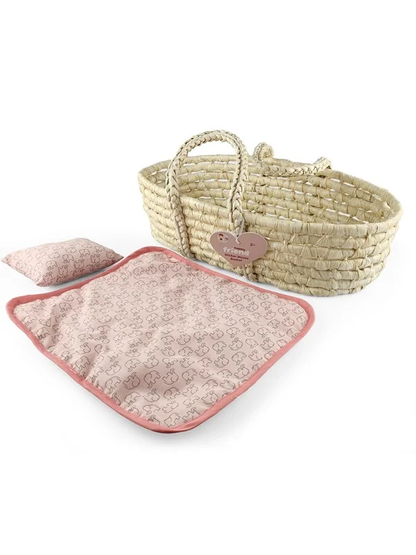 Happy Friend Wicker Moses Basket