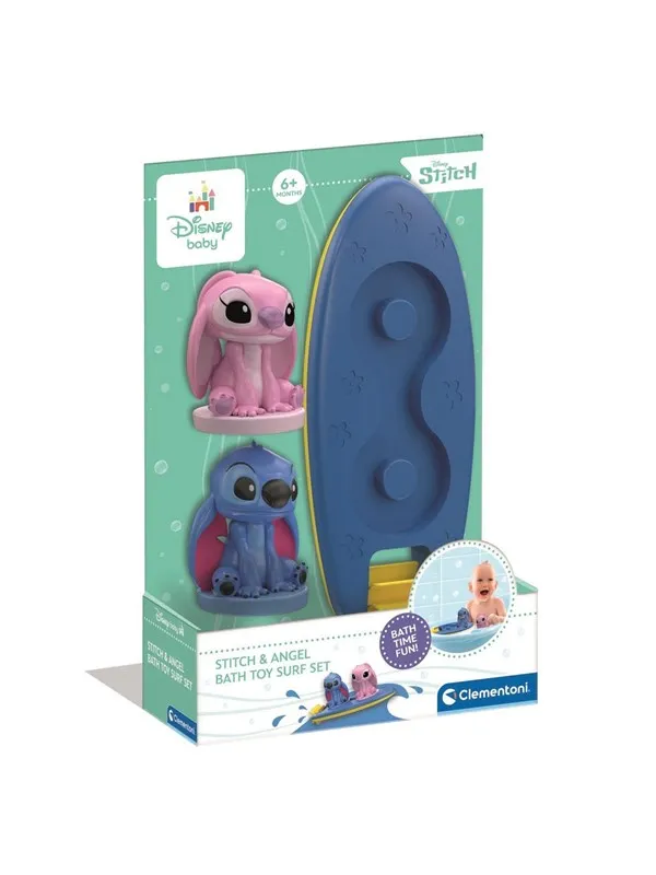 Clementoni Disney Bath Surf Set- Stitch + Angel