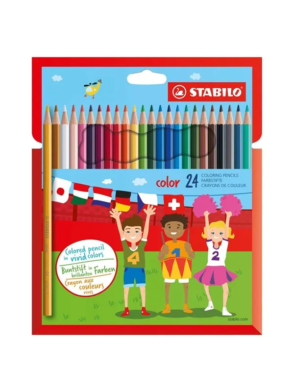 STABILO color - Colored Pencil - Set With 24 Pieces