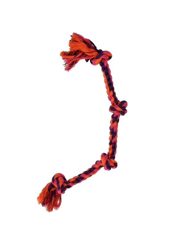 Dogman Hundeleke Tau med 4 Knuter 44cm