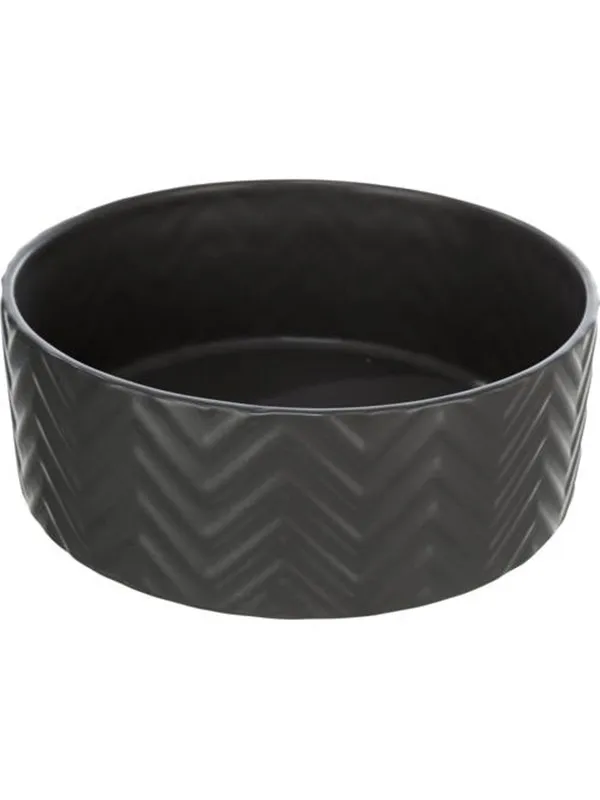 Trixie Ceramic Bowl dog 1.6 l/ø 20 cm black