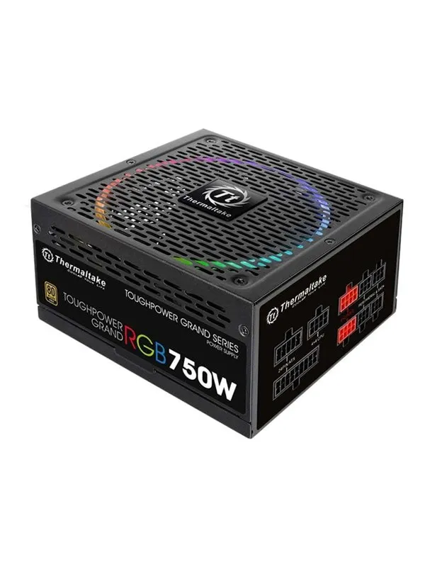 Thermaltake ToughPower Grand RGB 750W Gold Strømforsyning (PSU) - 750 Watt - 140 mm - ATX - 80 Plus Gold sertifisert