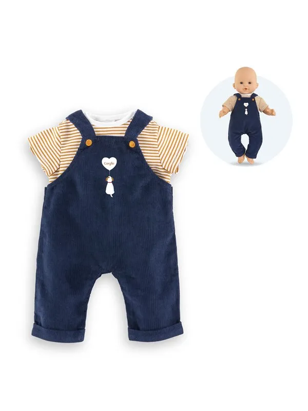 Corolle - T-Shirt and Navy Blue Overall 36cm