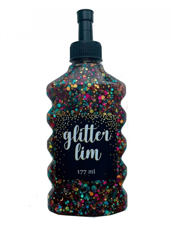 Hobby Mate Glitter glue coarse glitter Clear Multicolo