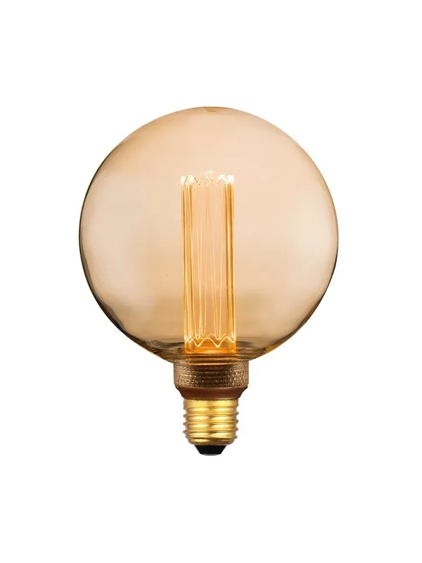 EGLO LED-lyspære LED G125 4,3W 1800K 3-step dimbar E27, ravfarget E27