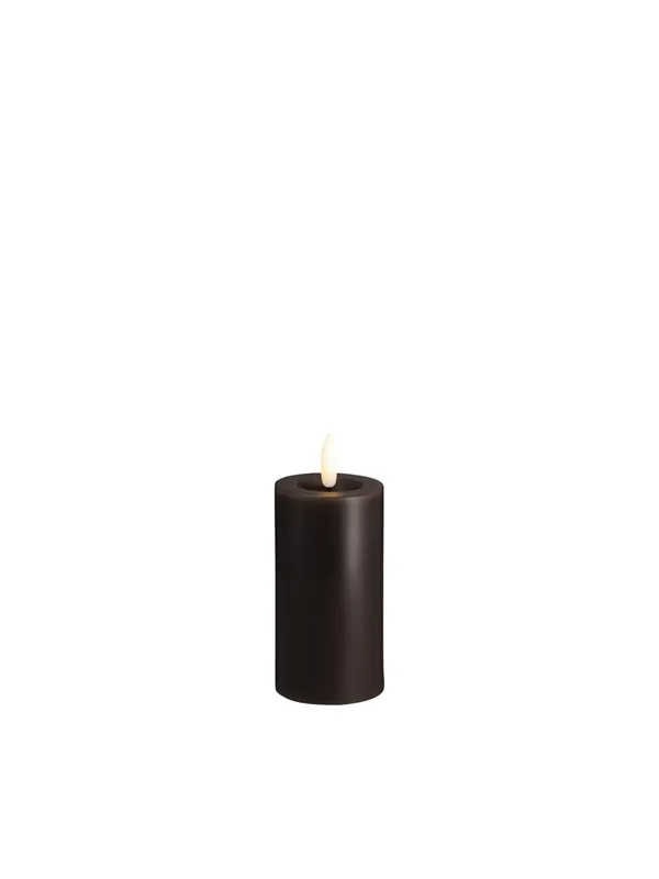 Moods & More LED pillar candle - Melted Charcoal - 49x100 mm