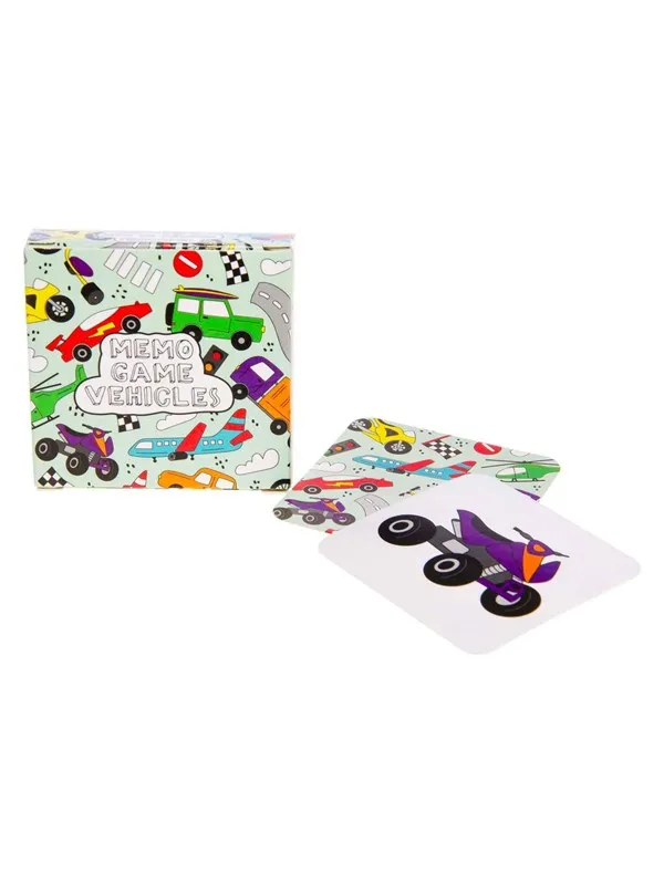 Duckiez Mini Memo Game Vehicles 28 Cards