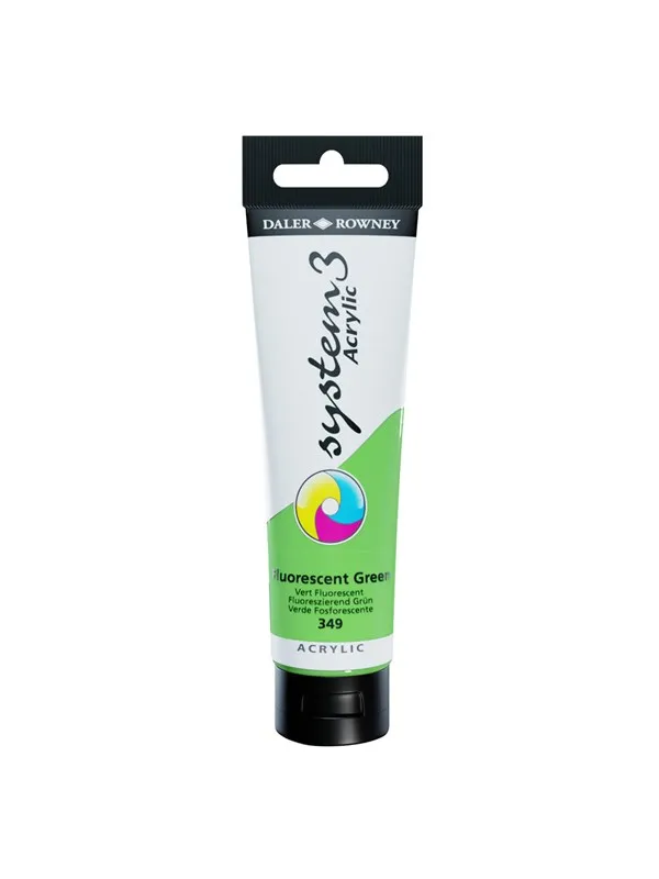 Daler-Rowney System3 150 ml Fluorescent Green