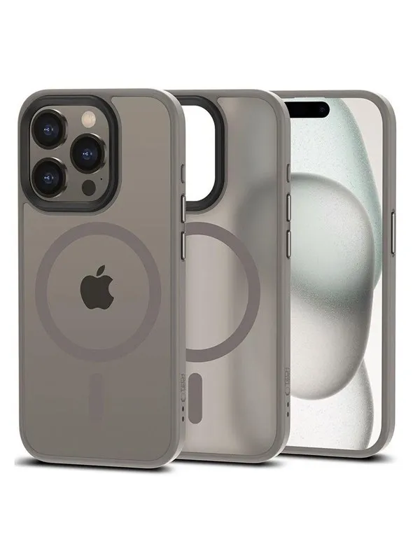 Tech-Protect MagMat MagSafe Case for iPhone 15 Pro - Titanium Matte